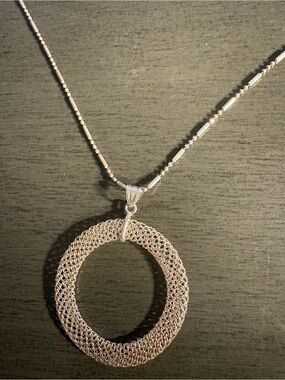 Sterling Silver 925 Mesh Chain necklace